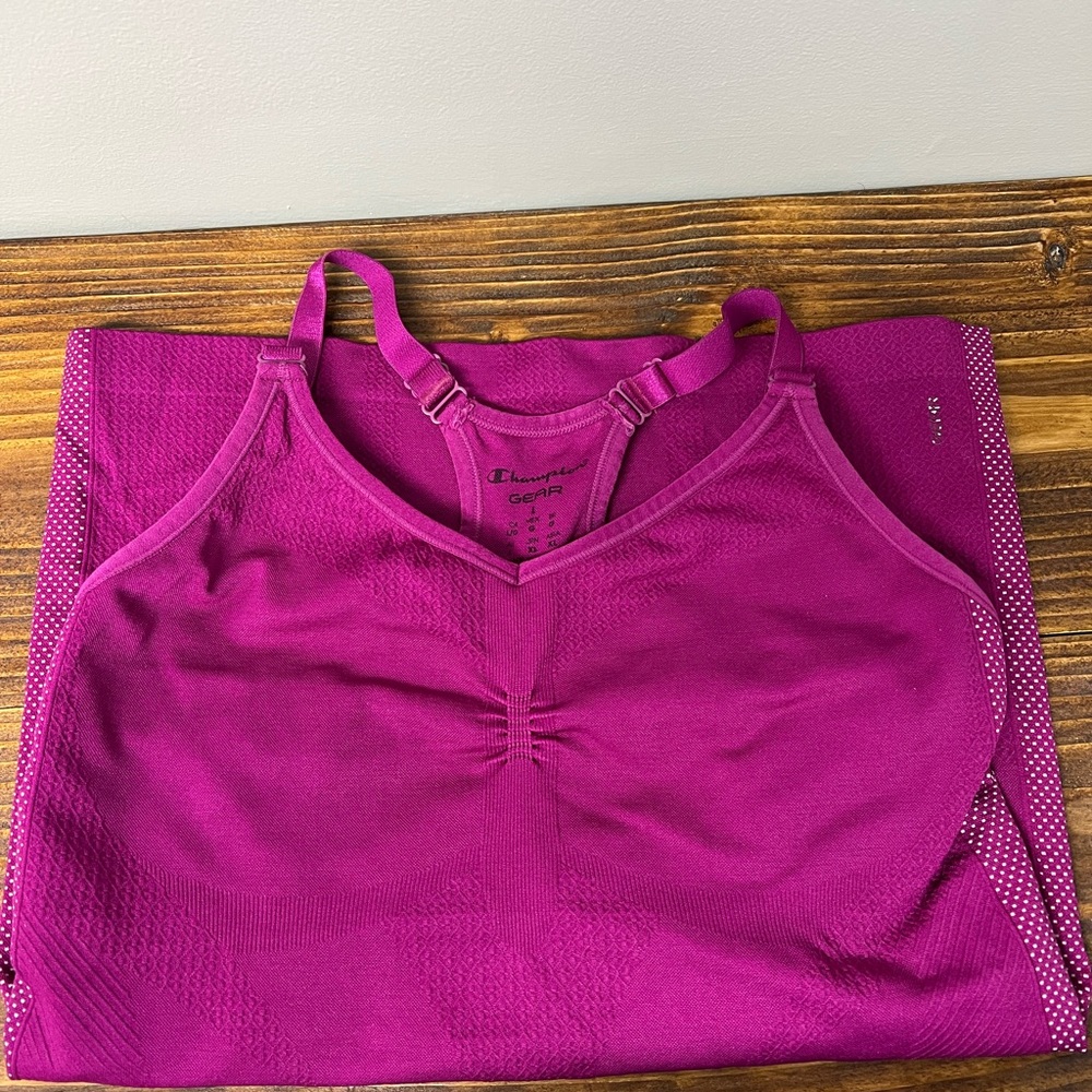 Champion womens compression workout top size L